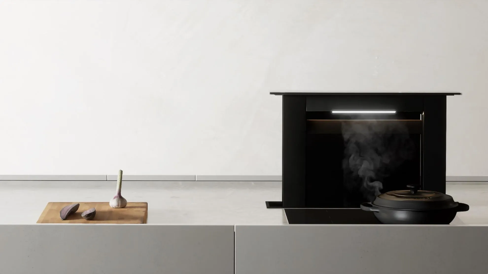 Okapy wysuwane z blatu roboczego